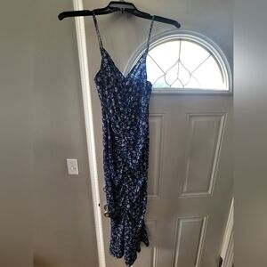 Blue floral cupshe dress medium